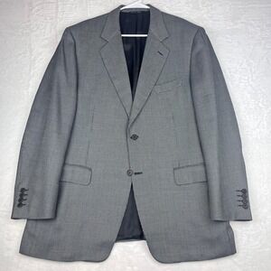 Canali Men's Blazer 44R Gray Silk Wool Sport Coat Made in Italy Luxury